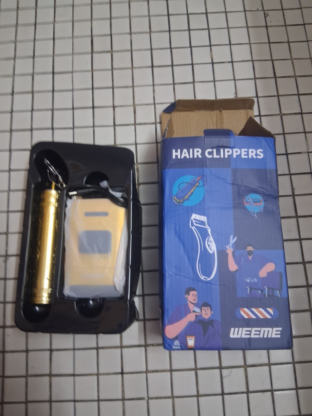 Gold and Yellow Electric Hair Clipper Trimmer